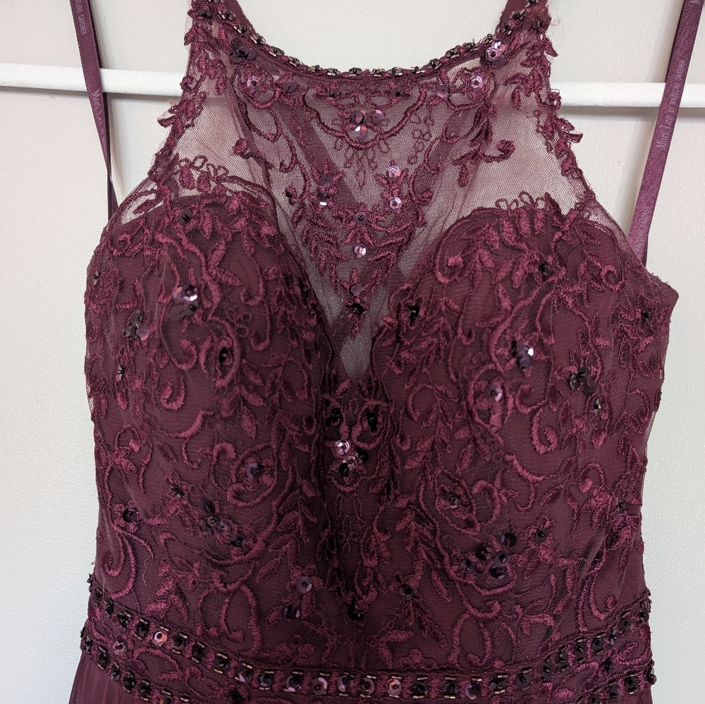 Mori Lee Bridesmaid Dress Style 21512 - Bordeaux